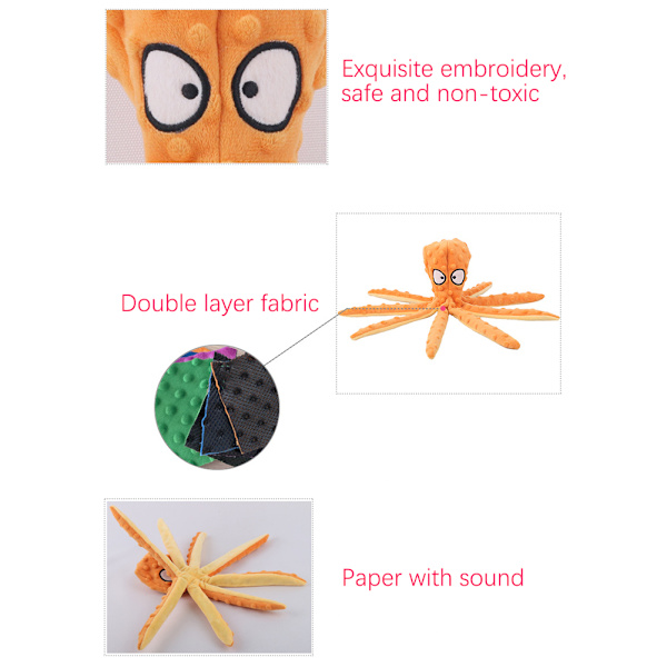Mustekala Koiran Lelu Päivitys Vinkuvat Pehmolelut Pehmo Puremista Kestävät Purulelut Pennun Hampaiden Tuloon Orange