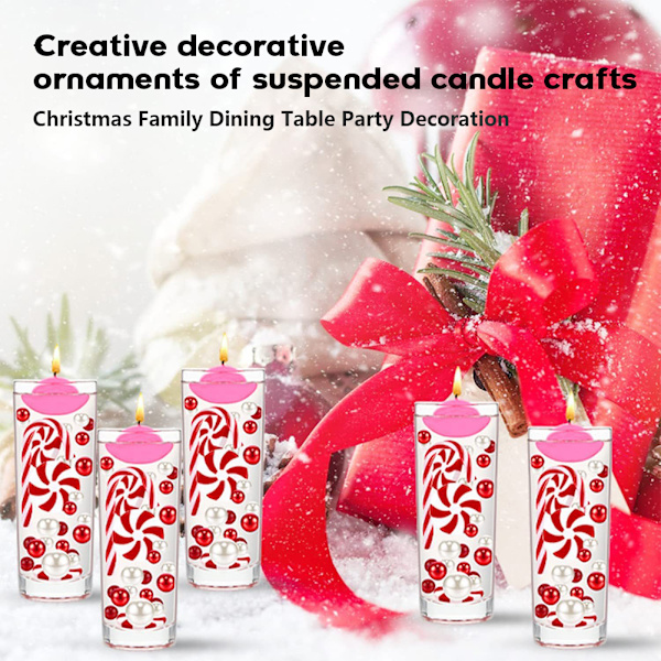 Jul Vas Filler Pärla För Vas Pärlor Vattengeler Pärlor Jul Flytande ljus DIY Julljus Hantverk Package Three