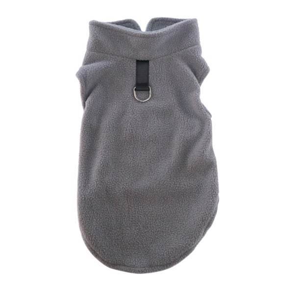 Vintermjuka fleecekläder för hundar för husdjur Tvättbara andningsbara husdjursoveraller för kattungar Grey XL