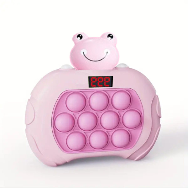 LED-skärm Press-typ Board Toy Drop-resistens Minnesfunktion Leksaksplatta för pojkar Flickor Pink Frog