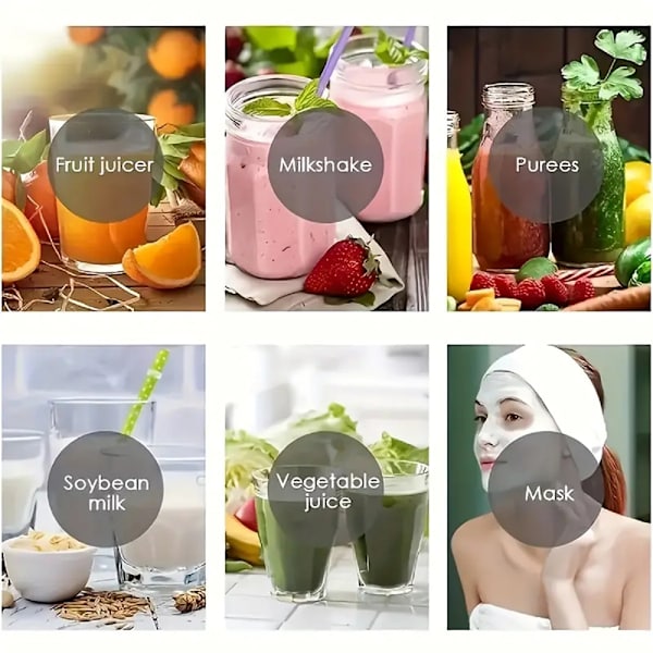 150W automatisk fruktjuicer Trådlös multifunktionell fruktextraktor för att pressa äpplen Blue