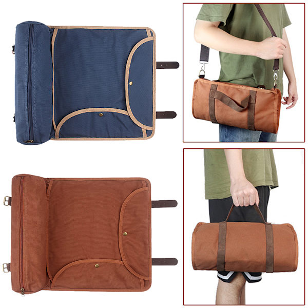 Bartender Storage Bag Bartender Tools Förvaring Vikbar Bag Bar Bartender Kit Blue