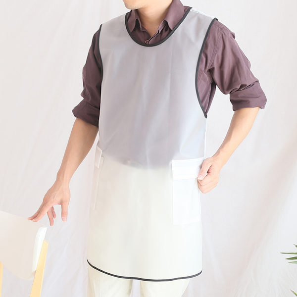 Vattentätt Transparent Förkläde Tpu Miljövänlig Köksbakning Djuraffär Spetsfri Overall White Middle Length