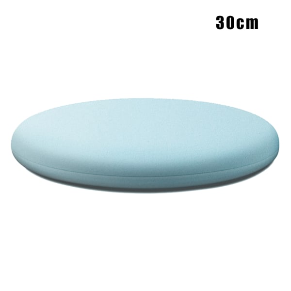 Rund Memory Foam -kudde Bekväm Andas Vadderad Cover Tvättbar matta För Hem Sovrum Vardagsrum Light Blue 30cm