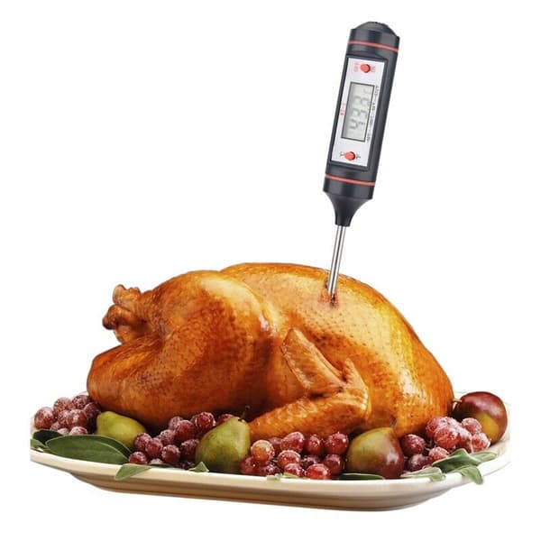 Digital termometer BBQ Grill Kött Cookie Tool Omedelbar läsning Kötttermometer med lång sond