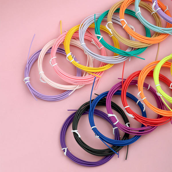 10 färger 3D-penna PLA-filamentpåfyllningar Hög temperaturbeständig 1,75 mm 3D-skrivarutskrift Penna Filament 5 M 20 Colors