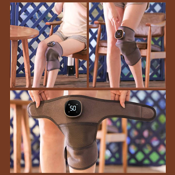 Digital Display Knä Massager Matta Multi Mode Justerbar Massage Device för ledsmärta 2PCS