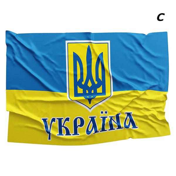 Ukrainas flagga Nationella polyesterflaggor USA ukrainsk vänskapsbanner 90*150cm C