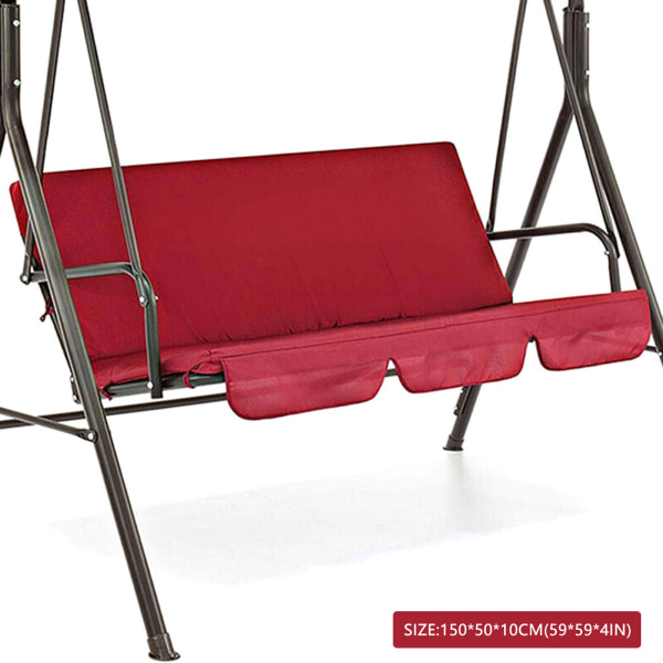 Utomhus Swing Seat Cover Bärbar vattentät hängande stol Cover Red