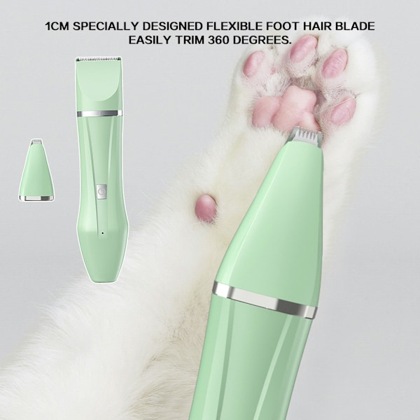 Multi In 1 Kæledyrspote Trimmer Genopladelig Vandtæt Kæledyrspleje Barbermaskine Digital Display Professionel Kæledyrsklipper Til Hunde Kat Bright And White Two In One