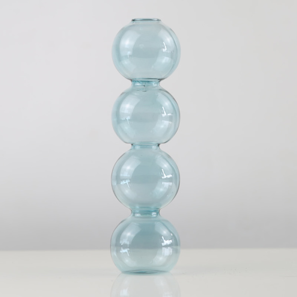 Glas Blomflaska Färg Transparent Enkla skrivbordsdekorationer Vardagsrum Hydroponiskt arrangemang Dekoration Hantverk Transparent