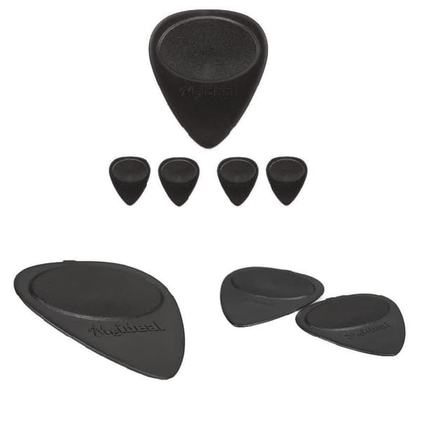 10 st Plockar 0,7 mm tjocklek Tillbehör Hållbar för elgitarr bas Ukulele Black