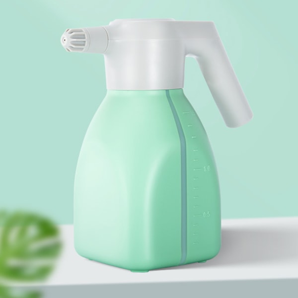 1,5L elektriska trädgårdssprutor Handhållen växtsprayflaska för inomhusblomma Light Green