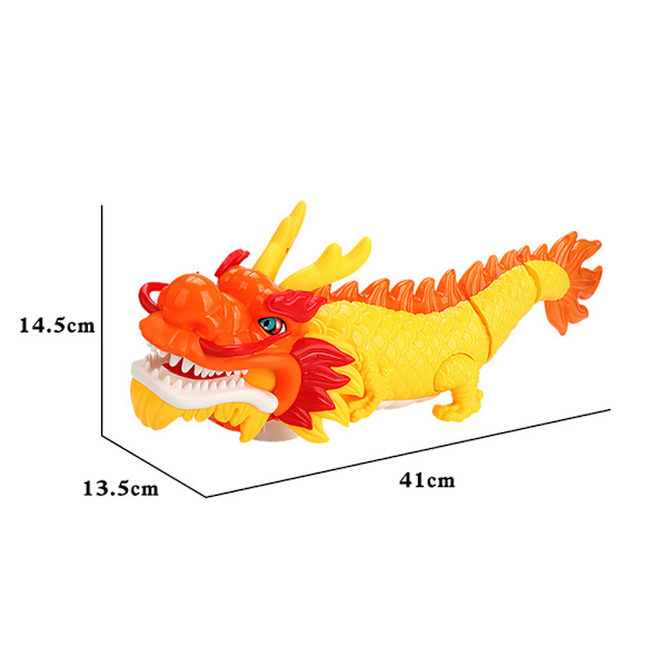Elektrisk Swing Dragons dansleksak med färgglada ljus Roliga lätta ljud lätt leksak för pojkar flickor Dragon Dance
