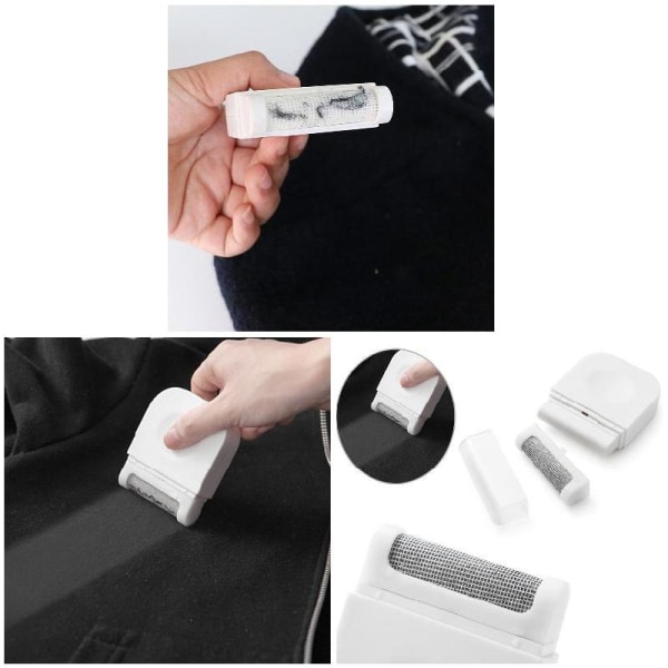 Bärbara minikläder Luddborttagare Ludd Pelletsskuren maskin Tyg Tröja Gardiner Mattor Fuzz Pills Rakapparat White