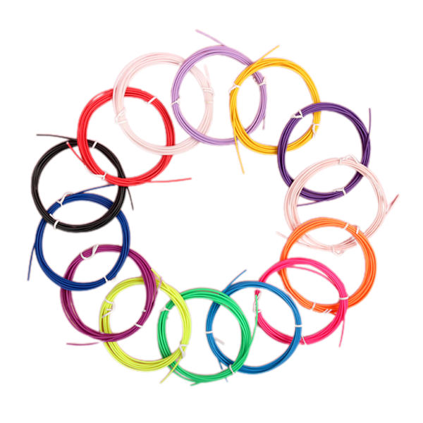 10 färger 3D-penna PLA-filamentpåfyllningar Hög temperaturbeständig 1,75 mm 3D-skrivarutskrift Penna Filament 5 M 20 Colors