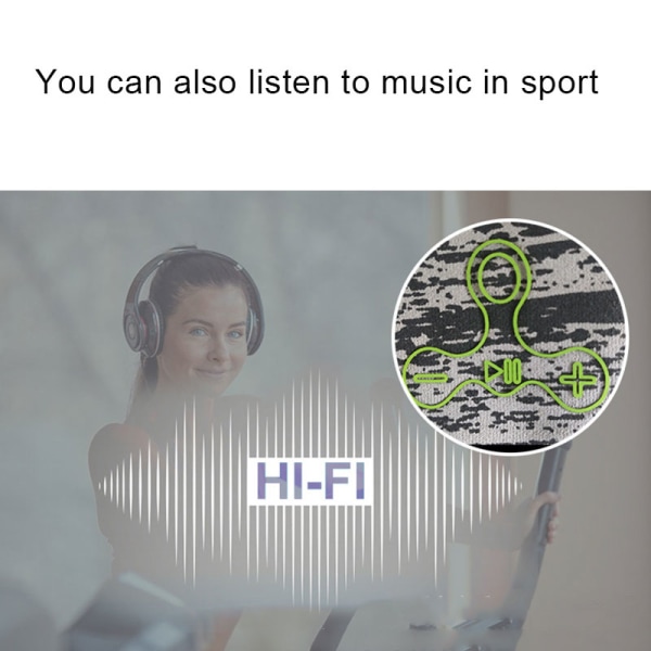 Bluetooth Sports Headscarf, Andningsbart Sport Pannband, Trådlösa sovhörlurar, Presenter för män kvinnor gul