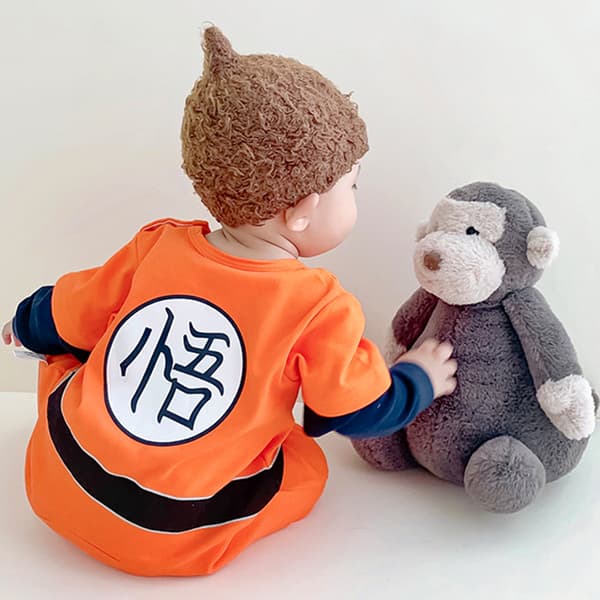 Barn Anime Jumpsuits Söta slitstarka sovkläder för dagligt bruk Long Sleeve 73