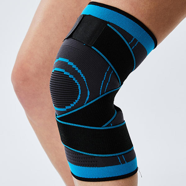 Fitness Löpning Cykling Elastiska knäskydd, halkfria stödbyxor Sport Kompression Knäskyddsfodral för basket Sport Black M