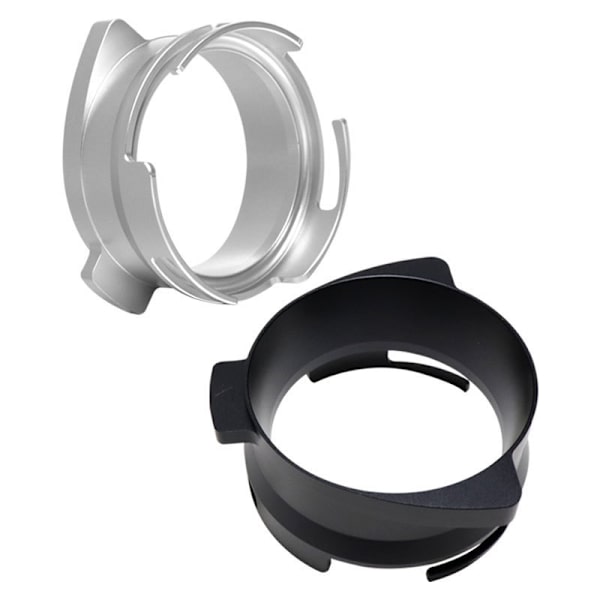 Espresso Doseringstratt Aluminiumlegering Kaffe Doseringsring 54mm Roterbar Kaffemaskin Tratt Tillbehör Silver