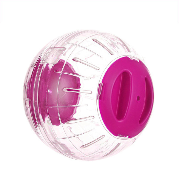 12 cm tyst hamster träningshjul mini löpboll Akryl för hamster Guinea små husdjursmaterial Pink