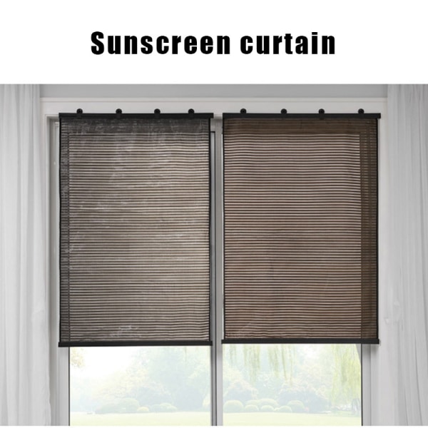 Rullgardiner ihåliga genomskinliga nyanser Fönstergardiner för hem sovrum vardagsrum Brown Skinny 135 * 60 Cm