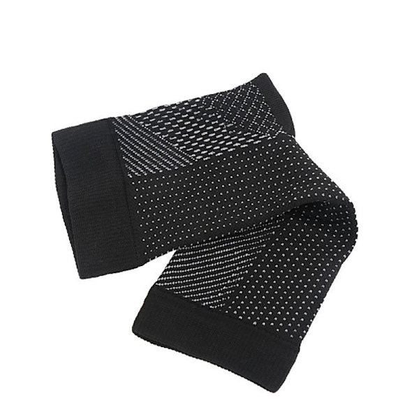 1 par kopparinfunderade kompressionsstrumpor Ankelstöd smärtlindrande strumpor White L xl