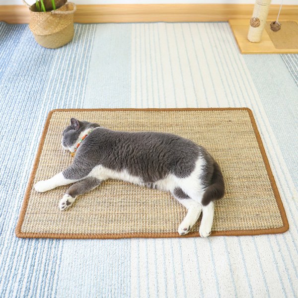 Rectangle Cat Scratching Board Skrapsäker skyddssoffa för liten medelstor katt Bleach 50X80cm