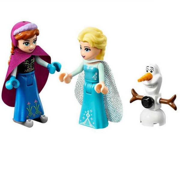 316 ST Friends Girl Building Block Set LegoIng Leksaker Anna Elsa Snow Queen Elsas gnistrande isslott Byggstenar Barnleksak Leksaker för pojkar Multicolor