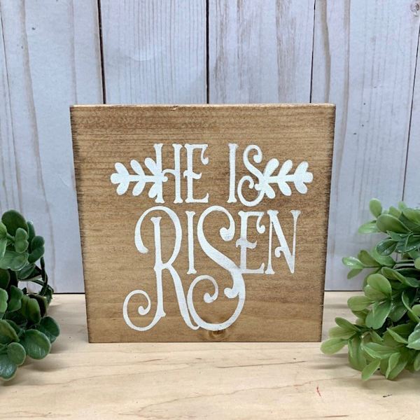 Jesus Tomb påsk bricka Bundle Kit Scen Ornament Trästaty Heminredning A