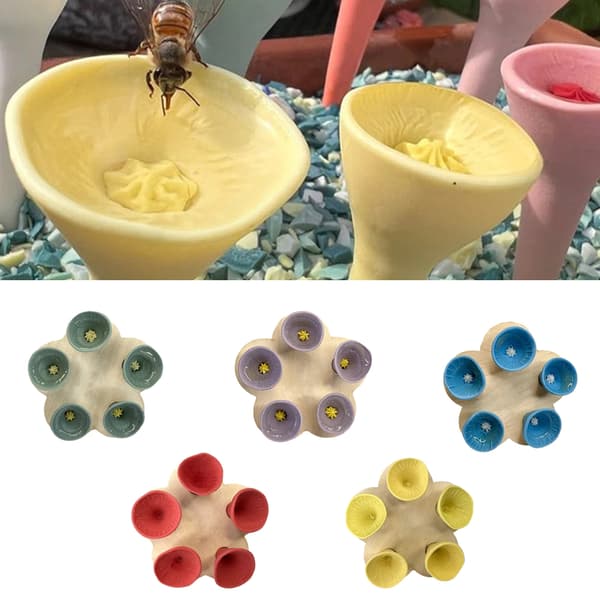 Bees Bugs set för återanvändbara bin vattenmatarkopp för utomhusträdgårdar Red