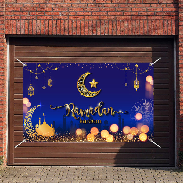 Ramadan dekorationer Eid Mubarak bakgrundsduk för hemfestdekorationer A
