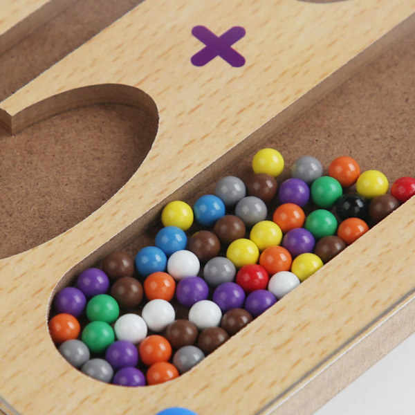 Magnetiska pärlor Sortering Labyrint Leksaker Färger Klassificering Pedagogisk labyrint Leksaker för vardagsrum With Holes