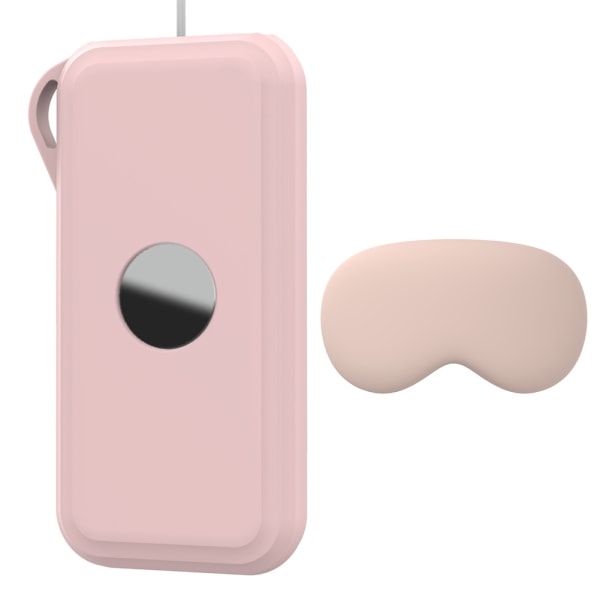 2st VR-glasögon Power Banks Case Set Lätt anti-scratch case VRs tillbehör Pink