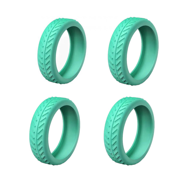 1/4/8 st Bagage Resväska Cover Dämpar bullerreducerande Cover För de flesta 8-spinnarhjul Bagage Green 4pcs