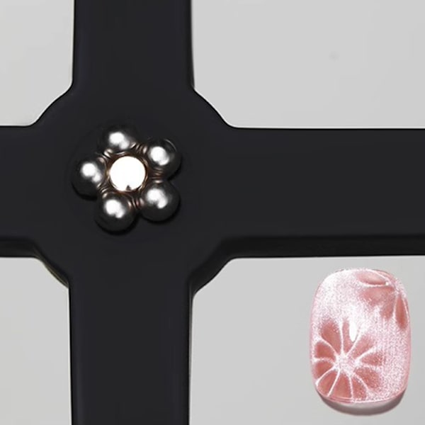 5 i 1 Cat Eyes Nagelmagneter Tool Stick Heavy Duty Lätt magnetisk Stick för Nail art Black