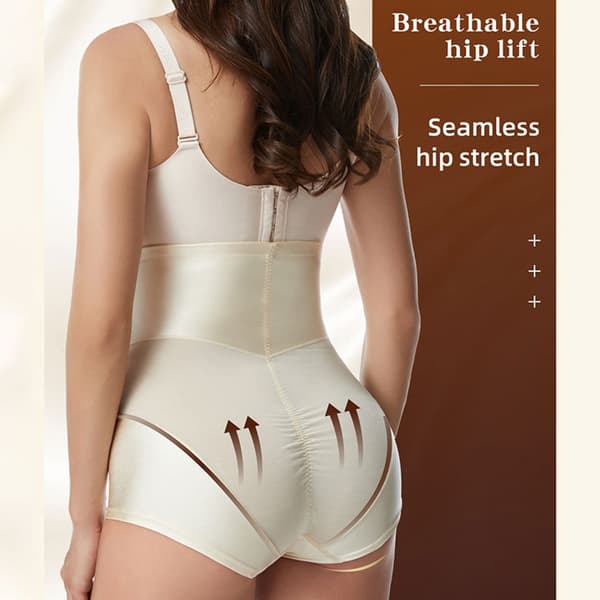 Kvinnor Shapewear High Waist Postpartum Slips Magekontroll Kompressionstrosor Black XL