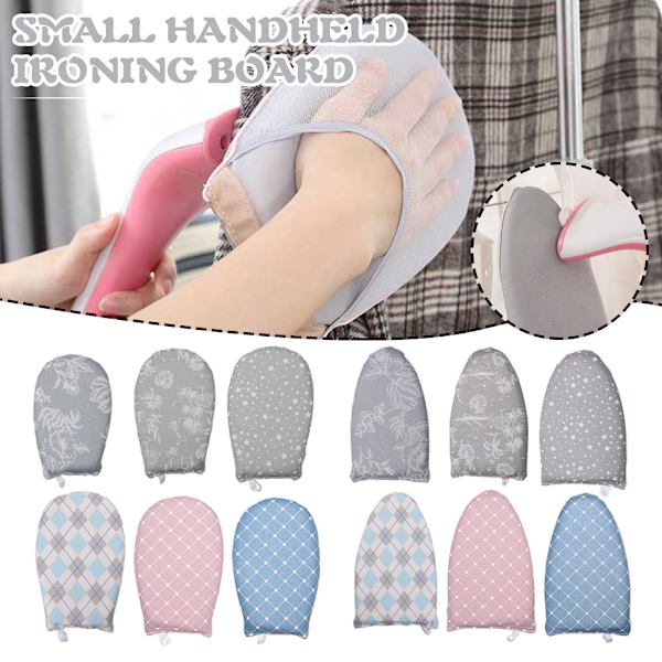 Handhållen strykbräda med fingerbåge Värmebeständig Anti-scald ångande strykjärn Mitt Pointed Flowers