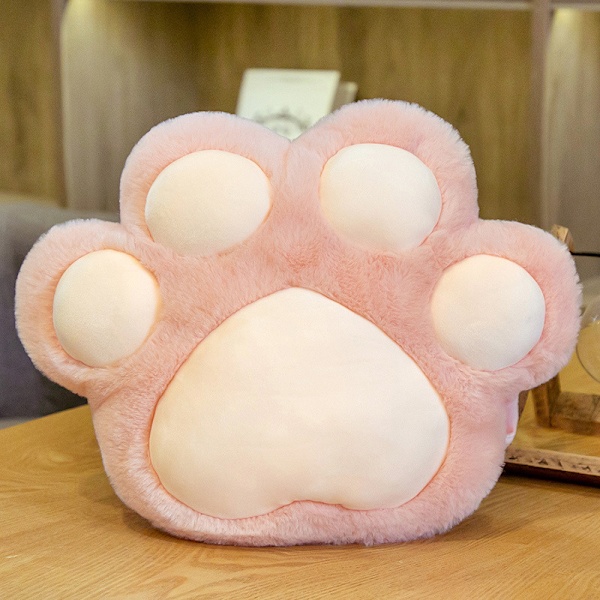 Cat's Paw Kudde Söt plysch liten storlek Lättvikt Vinterhandvärmare för flickor sovkudde Pink