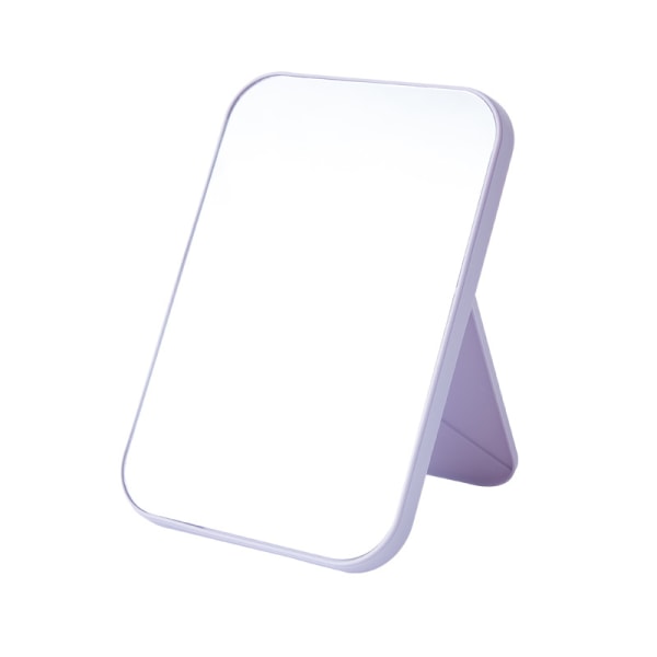 Enkelsidig sminkspegel Rektangulär sminkspegel med hopfällbar konsol Bordsspegel med ställ för flickor Blue