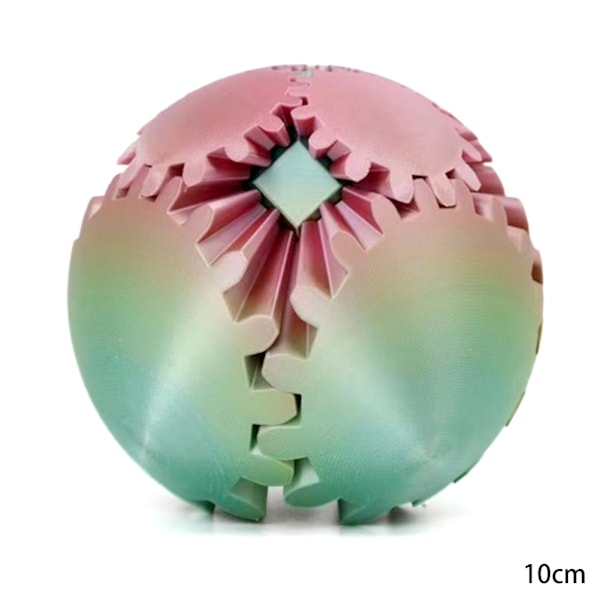 3D-tryckt boll roterande fidgets spinners boll rolig 3D-tryckt stressavlastande leksak för barn vuxna H 10x10cm