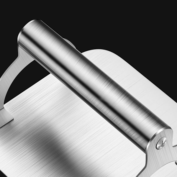 Baconpress i rostfritt stål Multipurpose Manuell Hamburger Patty Press Praktiska köksprylar Round