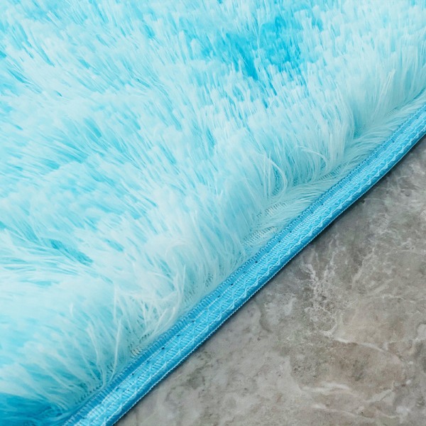 Soft Area Matta Fluffy Rug Tie-dye Gradient Shaggy Matta För sovrum Vardagsrum Heminredning Rainbow Color 50*80CM