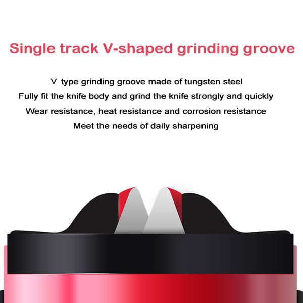 Sugkopp Whetstone Cutter Sharpener Sugkoppar Slipverktyg Whetstone Chef Tool Hushållskök Red