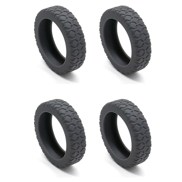 Resväskor Hjulskydd Silikon Tysta Skyddsöverdrag Bullerreducerande Anti-Scratch Resväskor Hjulskydd Grey 4pcs
