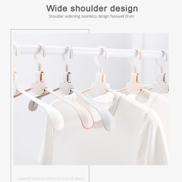Vikbar resehängare One Click Quick Clothes Collection Klädtorkställ Apricot 10pcs