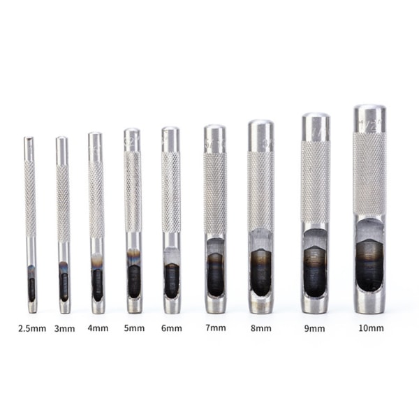 Bälte Punch Set Läder Puncher DIY Läder Punch Tool Universal Metal Puncher