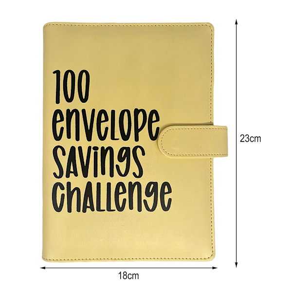100 kuvert Pengar att spara utmaningar Notebook Budget Pärm Bok Pengaplaneringsspel för Auldts Kids Blue