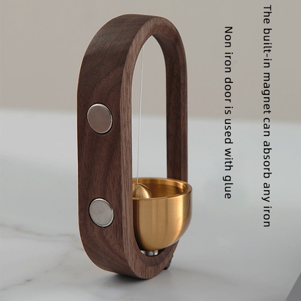 Trä Mässing Dörrklocka Magnetic Windchime B