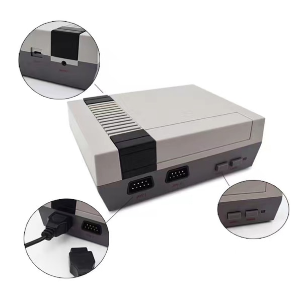 Kabelansluten NES620 TV-spelkonsol Inbyggd 620 Classic spelkonsol Present för vuxna barn Nes620
